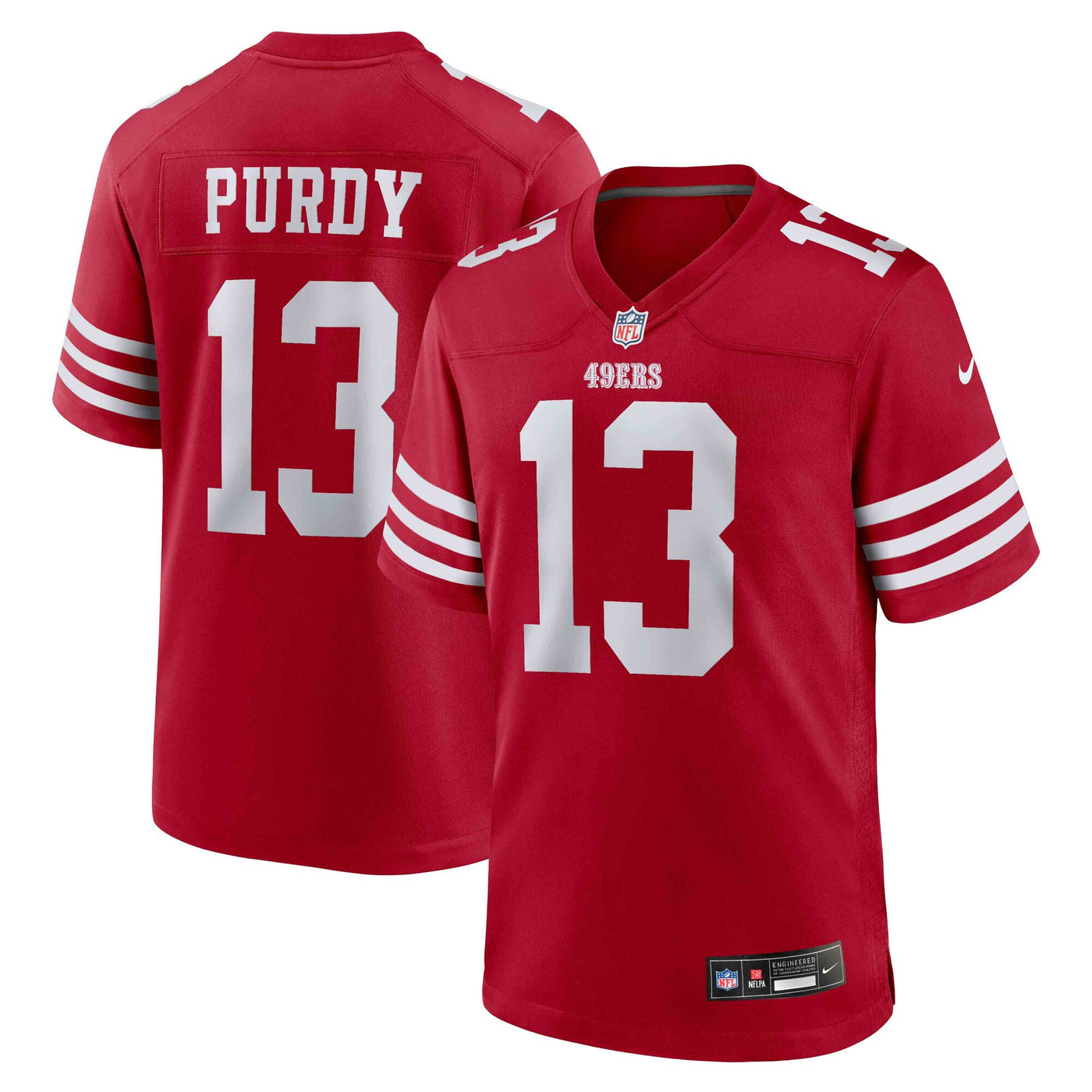 San Francisco 49ers Brock Purdy Nike Scarlet Game Player Jersey