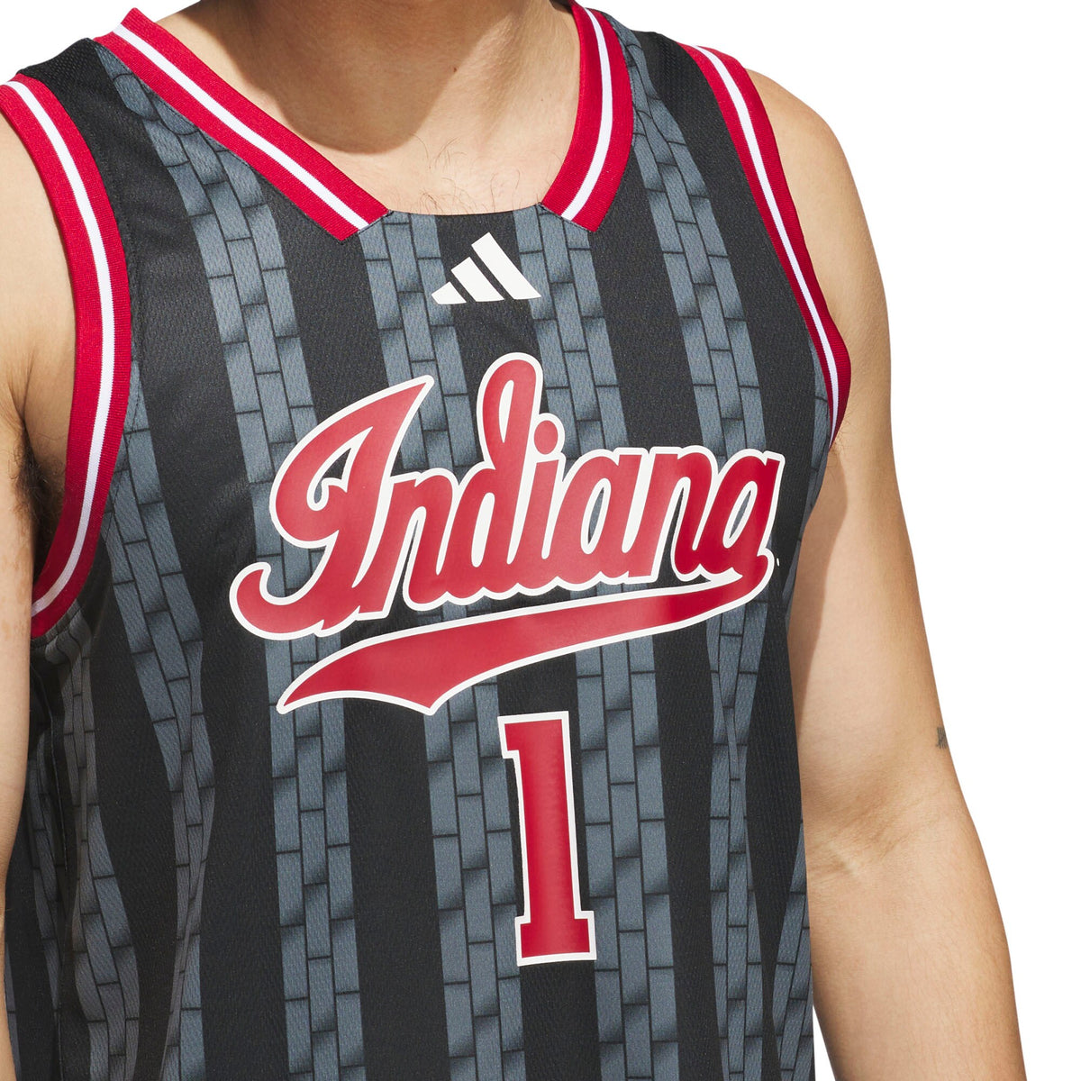 #1 Indiana Hoosiers Replica Swingman Jersey - Black