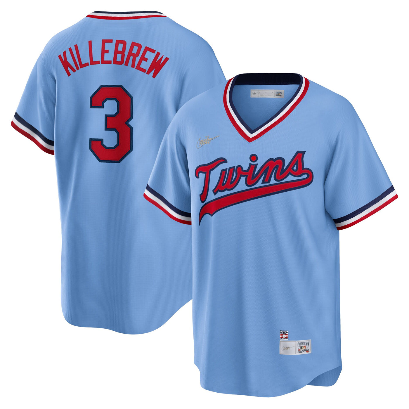 Minnesota Twins Harmon Killebrew Nike Light Blue Road Cooperstown Collection Player Jersey