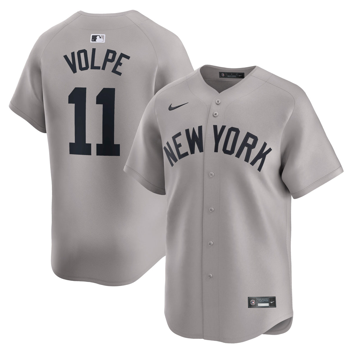 New York Yankees Anthony Volpe Gray Away Limited Player Jersey