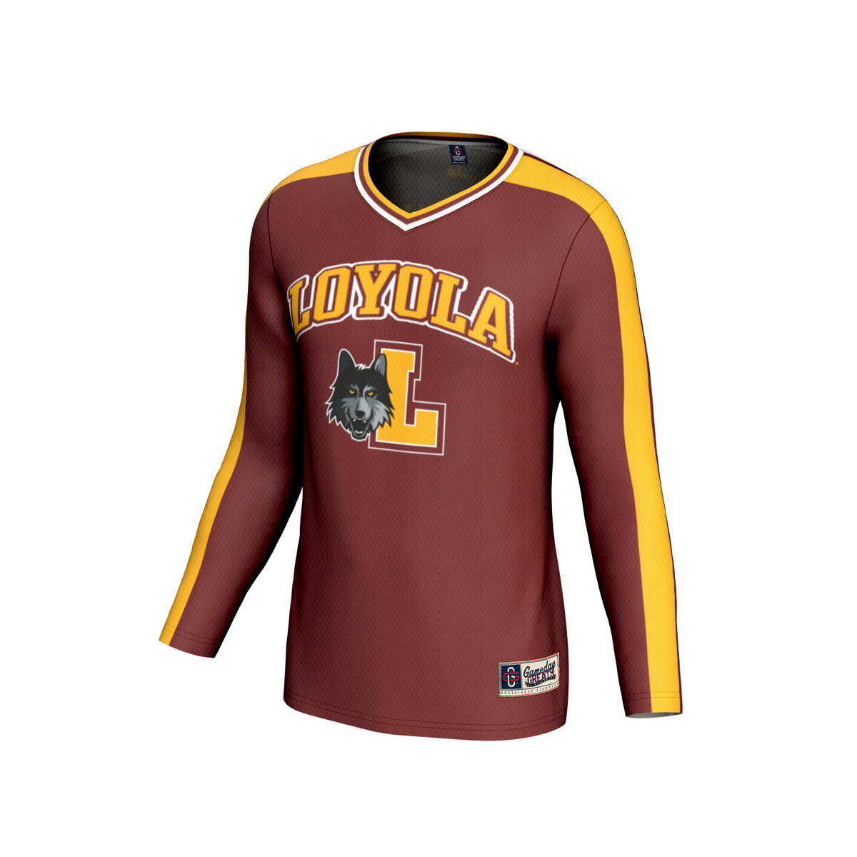 Loyola Chicago Ramblers GameDay Greats NIL Pick-A-Player Lightweight Collegiate Volleyball Fashion Jersey - Maroon