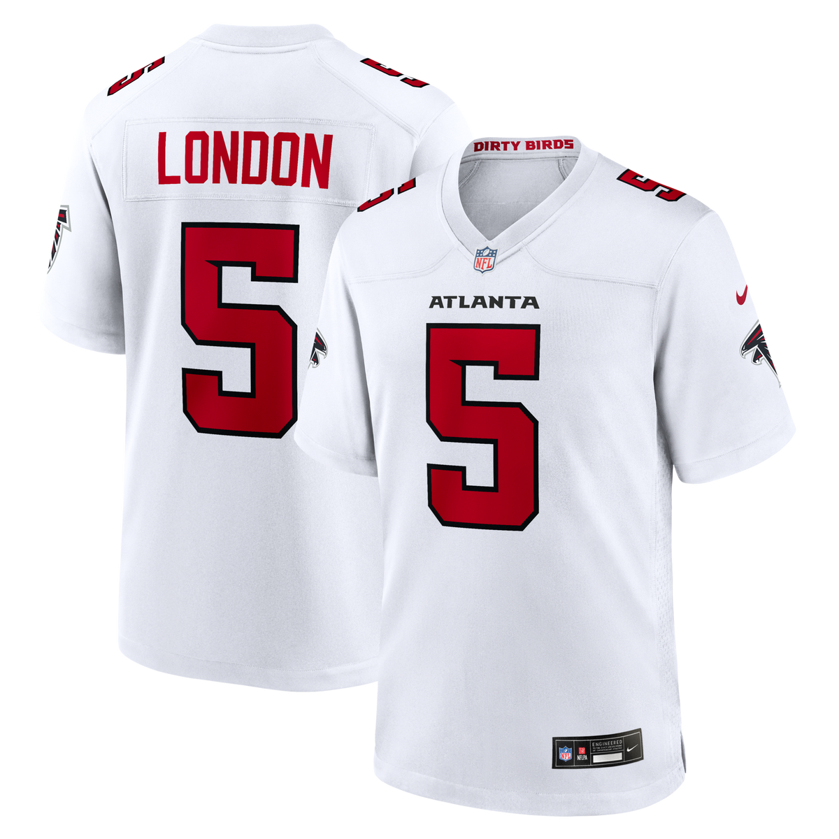 Atlanta Falcons Drake London White Game Jersey