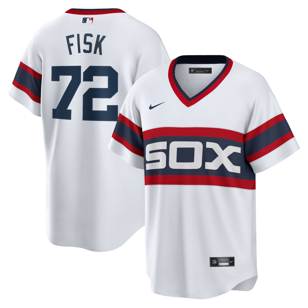 Chicago White Sox Carlton Fisk White Home Cooperstown Collection Team Player Jersey