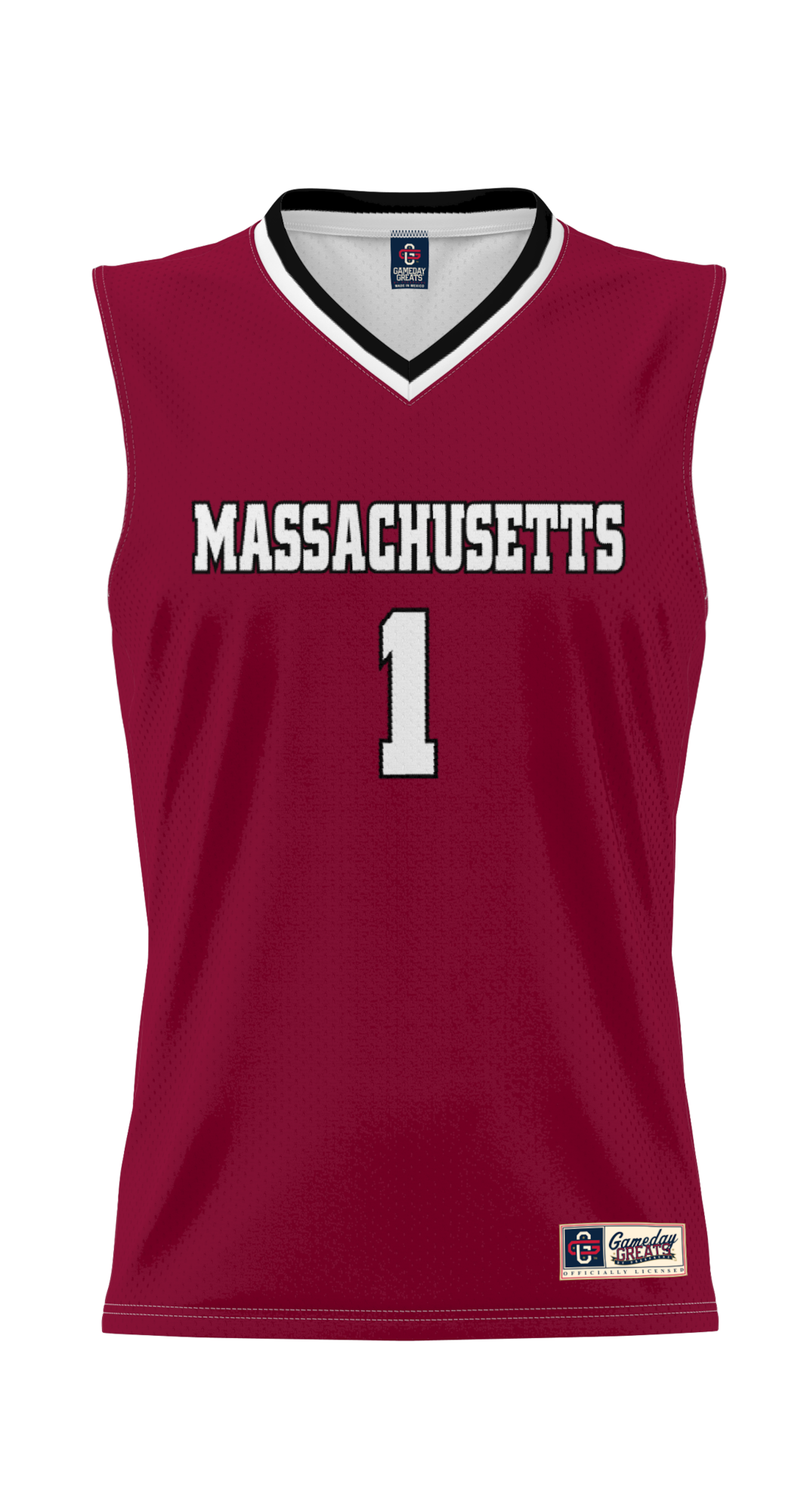 #1 UMass Minutemen GameDay Greats Lightweight Basketball Jersey - Maroon