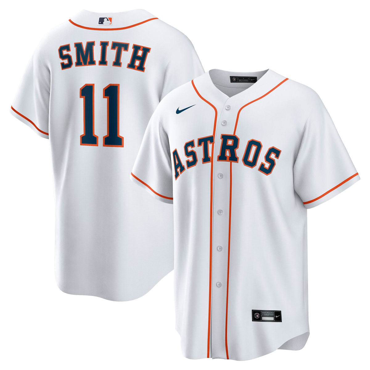 Houston Astros Cam Smith White Home Replica Jersey