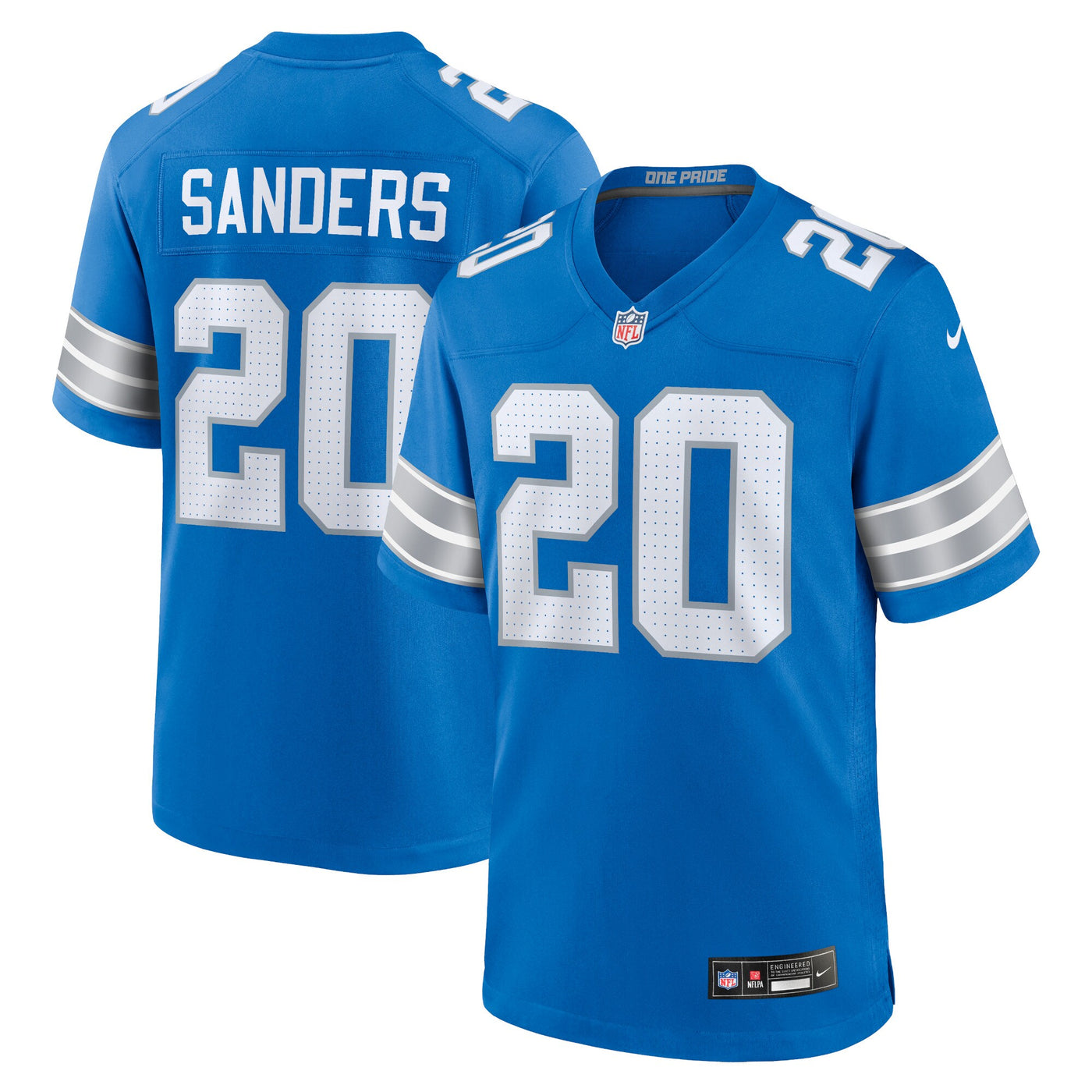 Detroit Lions Barry Sanders Nike Blue Retired Player Game Jersey