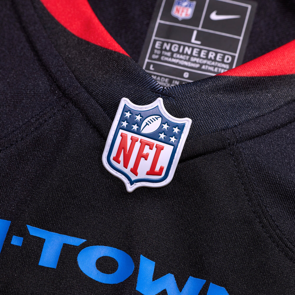 Houston Texans Azeez Al-Shaair Navy Alternate Game Jersey