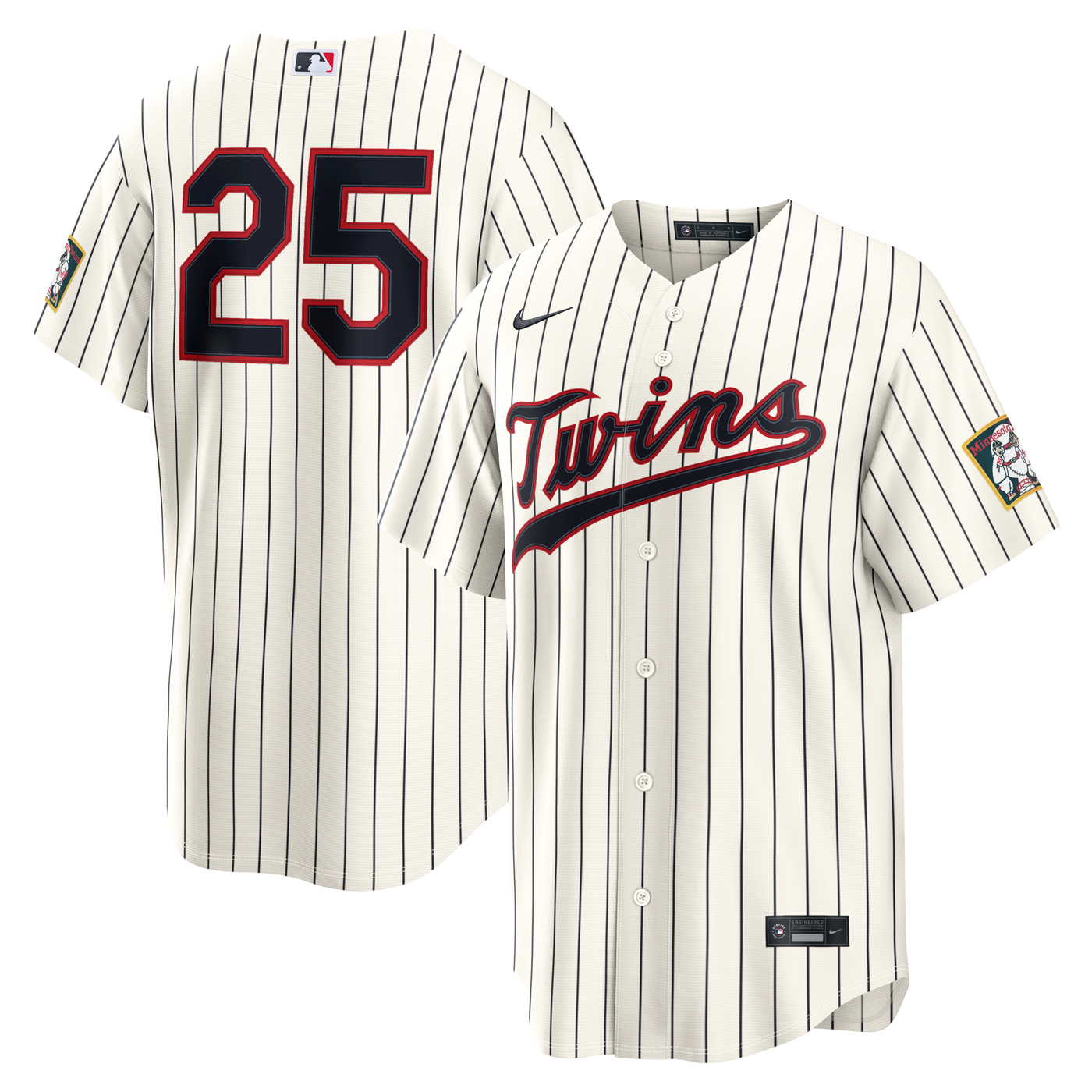 Minnesota Twins Byron Buxton Nike Cream 2026 Field of Dreams Stadium Jersey