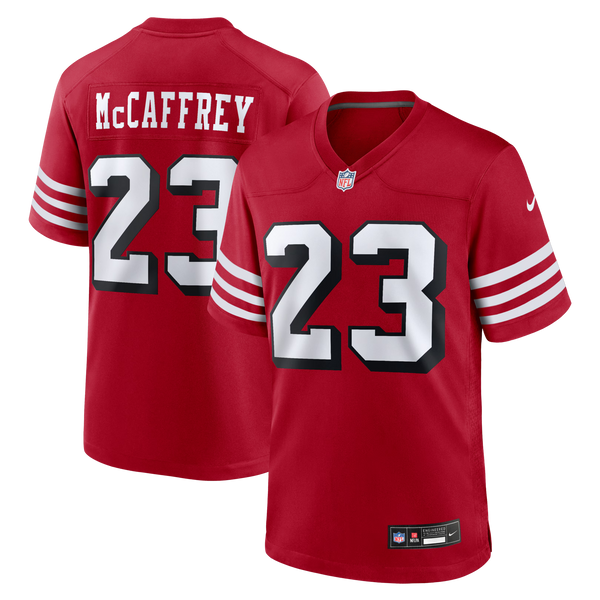 San Francisco 49ers Christian McCaffrey Nike Scarlet Alternate Game Player Jersey