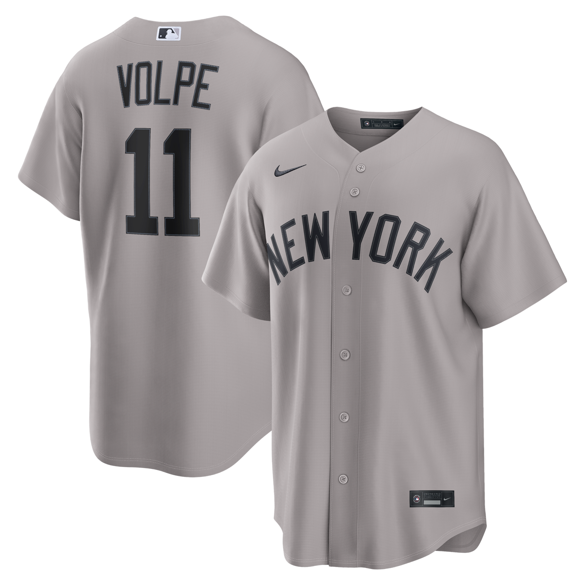 New York Yankees Anthony Volpe Gray Road Replica Jersey