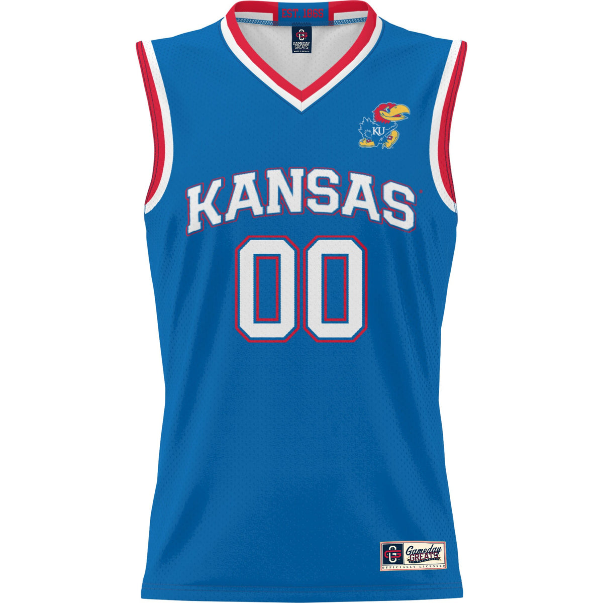 Kansas Jayhawks GameDay Greats Lightweight NIL Pick-A-Player Basketball Jersey - Royal