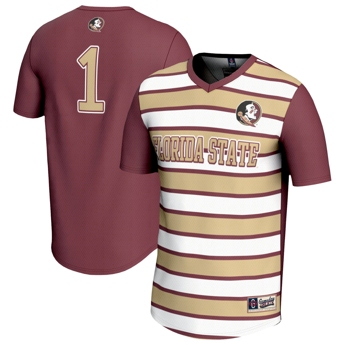 #1 Florida State Seminoles GameDay Greats Lightweight Soccer Fashion Jersey - Garnet