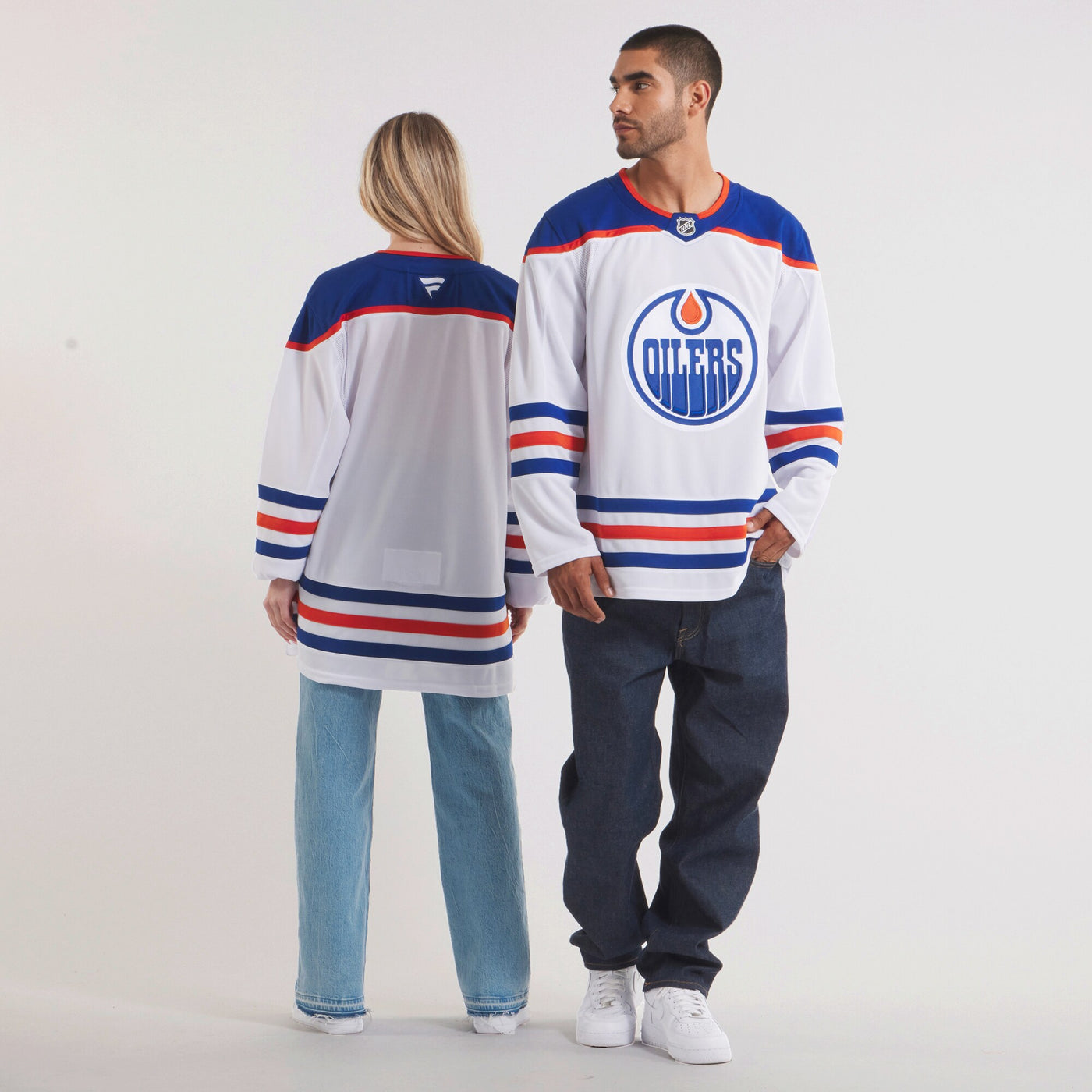 Edmonton Oilers Fanatics White Away Premium Jersey