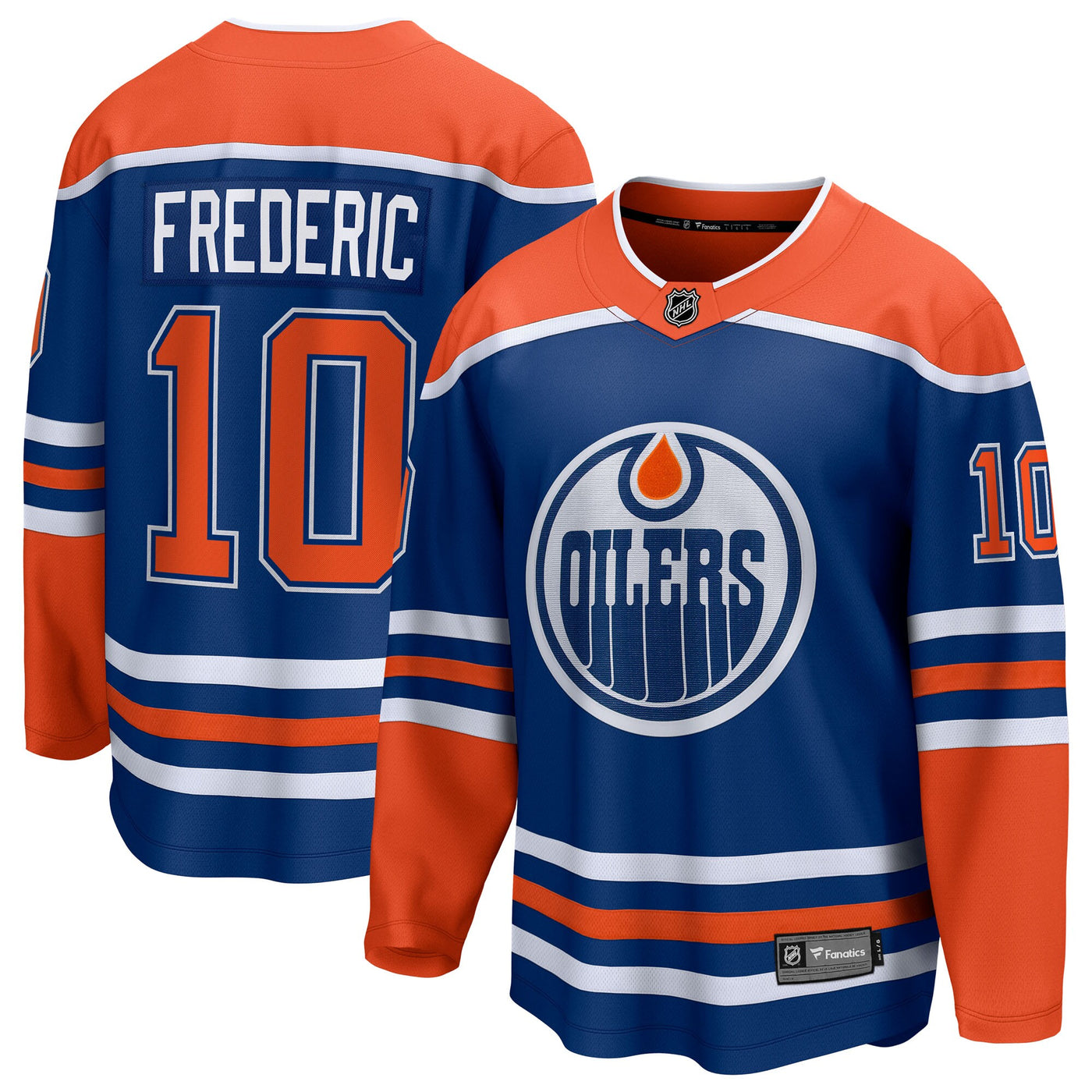 Edmonton Oilers Trent Frederic Fanatics Royal Home Breakaway Jersey