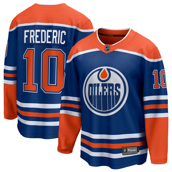 Edmonton Oilers Trent Frederic Fanatics Royal Home Breakaway Jersey