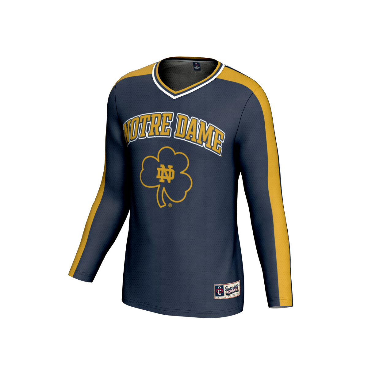 Notre Dame Fighting Irish GameDay Greats NIL Pick-A-Player Lightweight Collegiate Volleyball Fashion Jersey - Navy