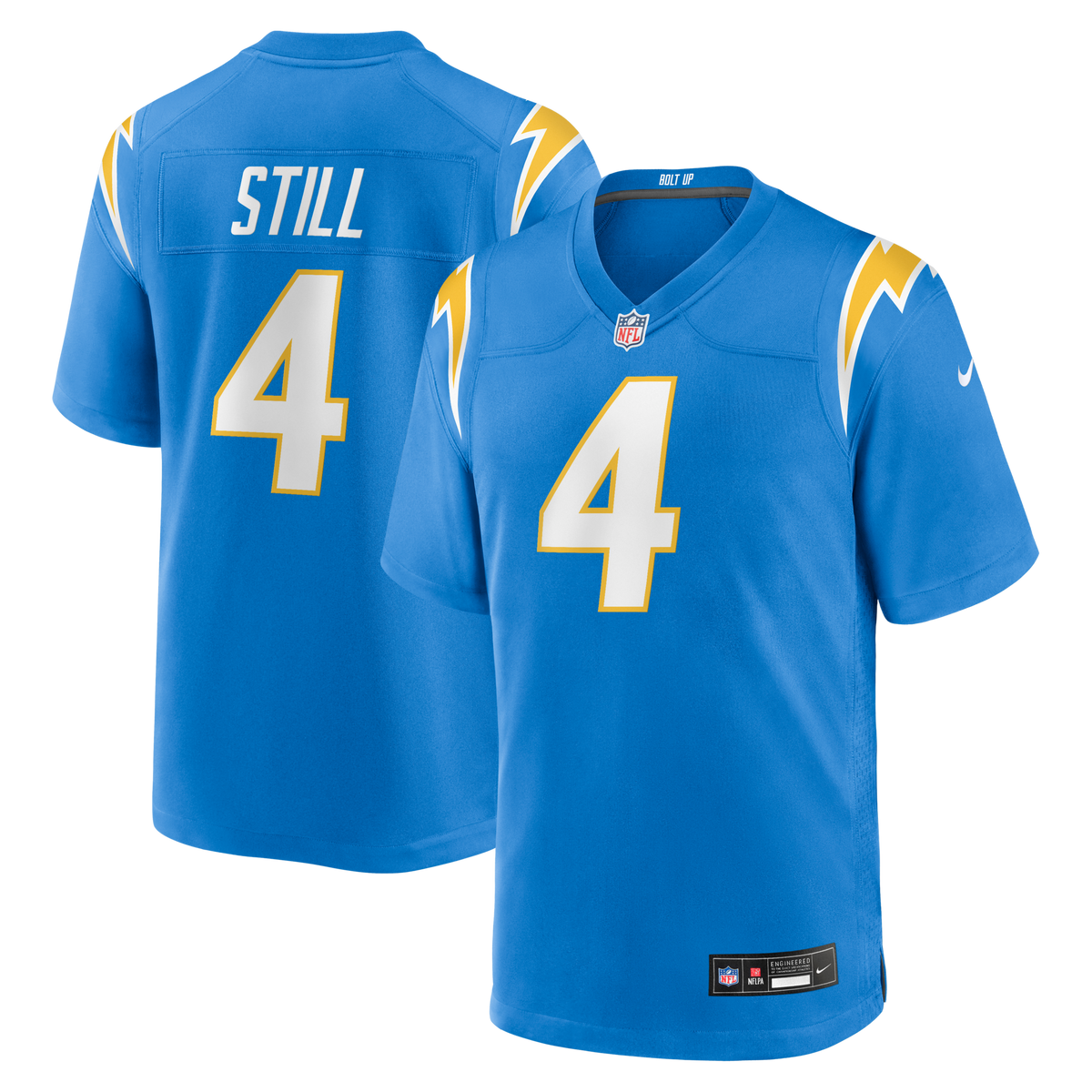 Los Angeles Chargers Tarheeb Still Powder Blue Team Game Jersey