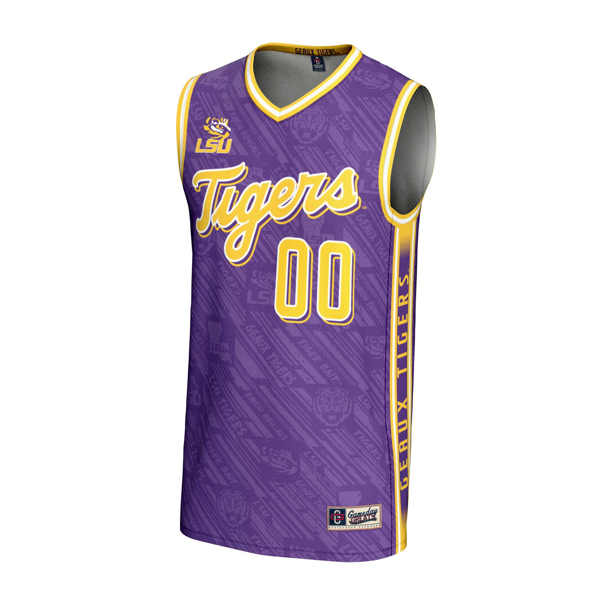 LSU Tigers GameDay Greats NIL Pick-A-Player Basketball Highlight Print Lightweight Jersey - Purple