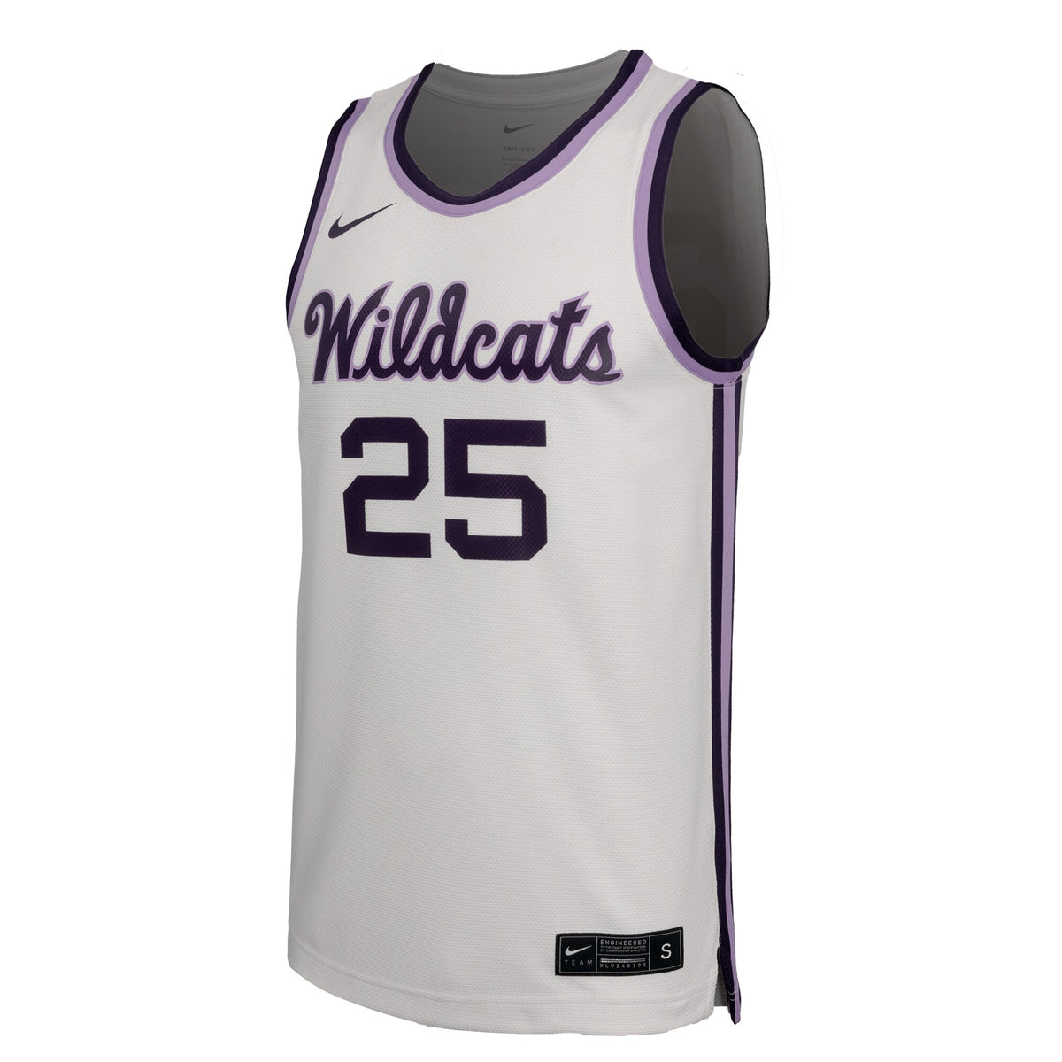#25 Kansas State Wildcats Replica Basketball Jersey - White