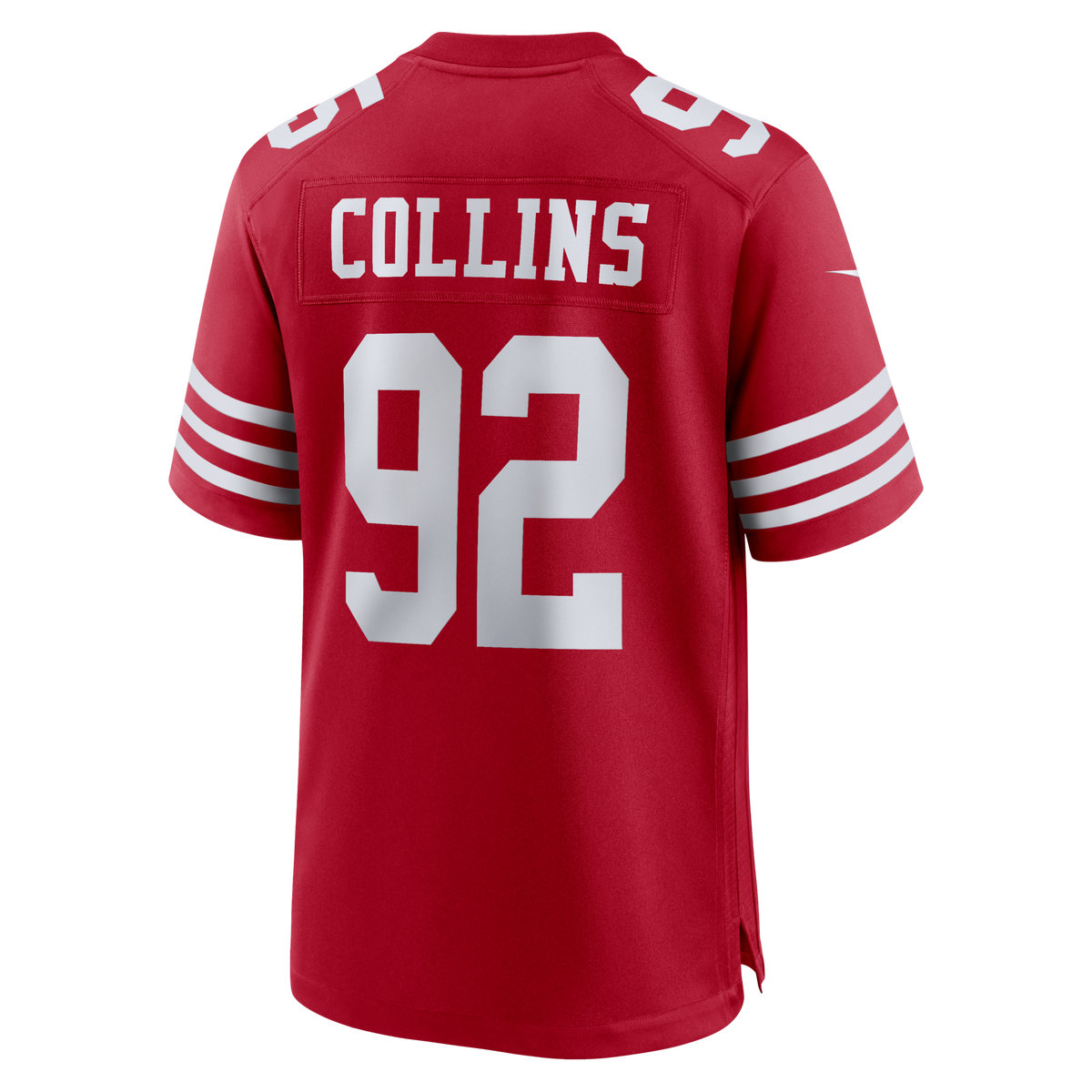 San Francisco 49ers Alfred Collins Scarlet Team Game Jersey