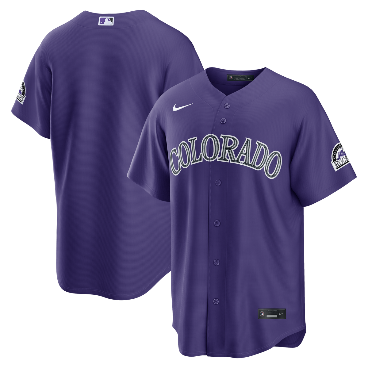 Colorado Rockies Purple Alternate Stadium Jersey