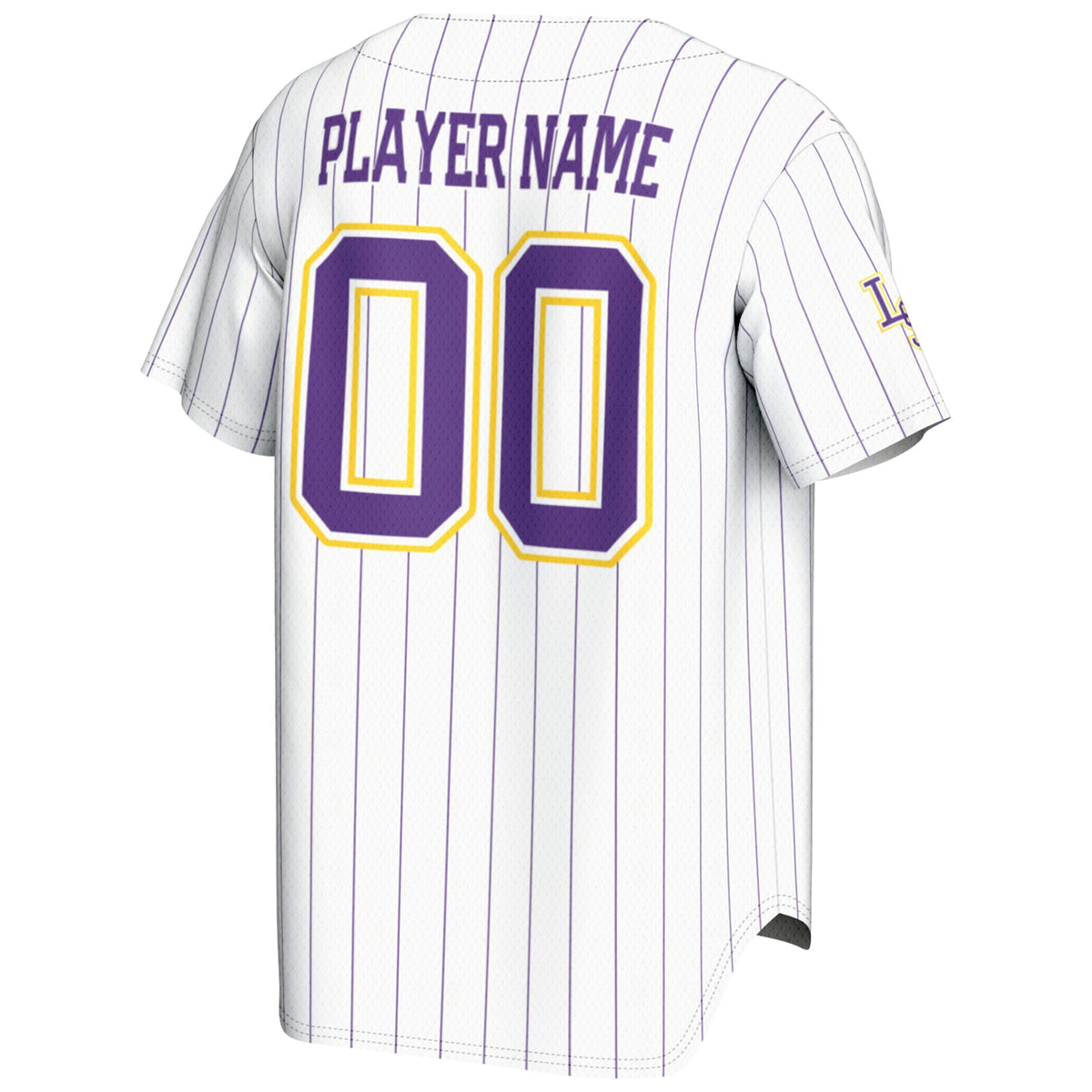 LSU Tigers GameDay Greats NIL Pick-A-Player Lightweight Baseball Jersey - White