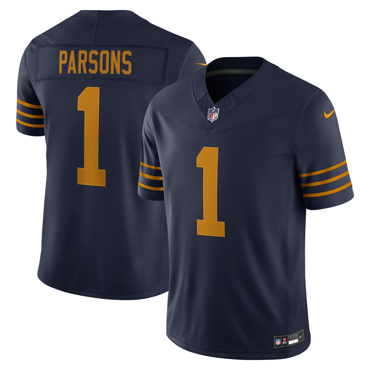 Green Bay Packers Micah Parsons Navy Alternate Vapor F.U.S.E. Stitched Limited Jersey