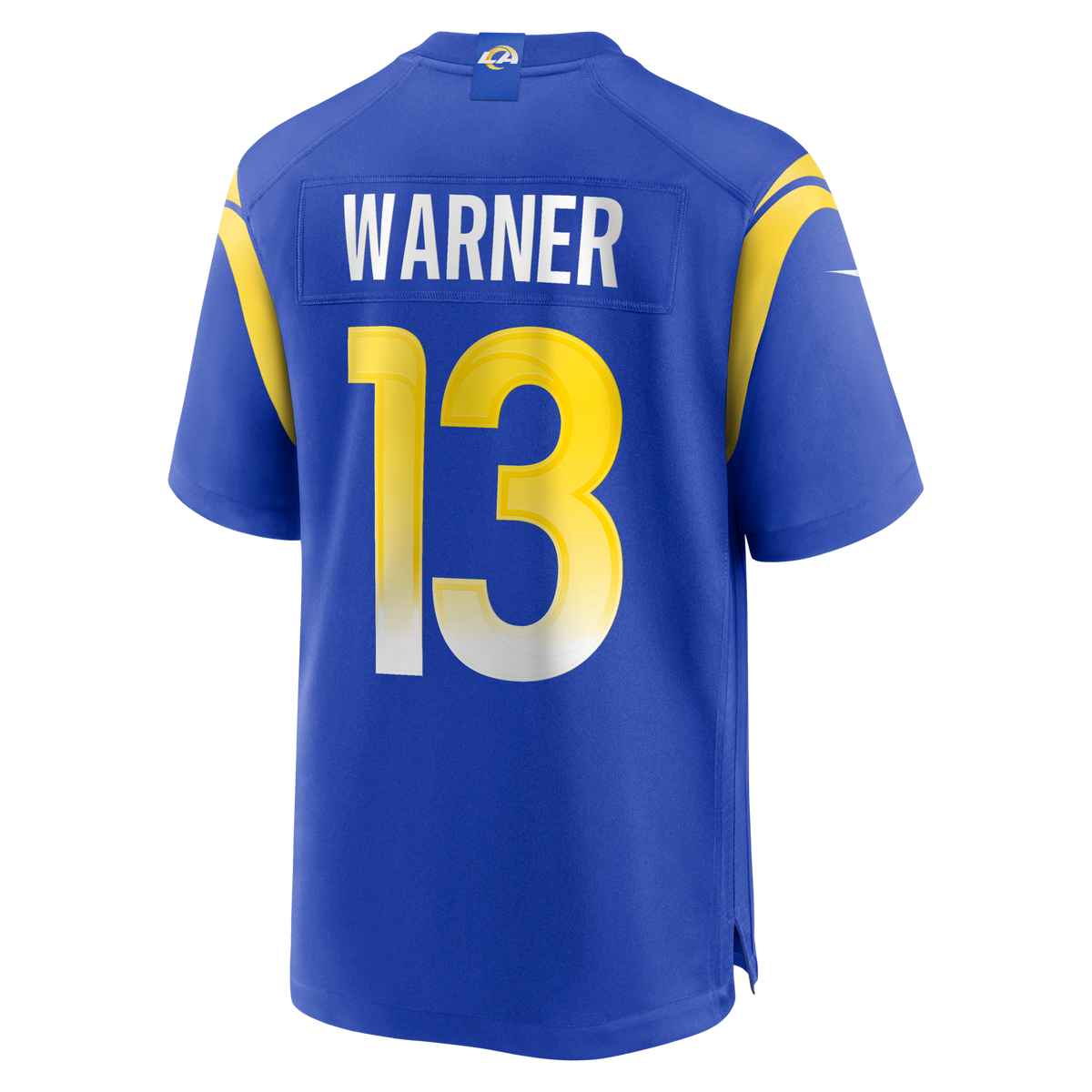 Los Angeles Rams Kurt Warner Royal Game Retired Player Jersey