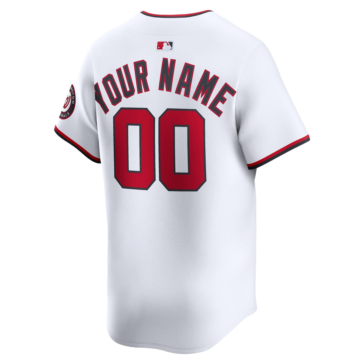Washington Nationals White Home Limited Custom Jersey