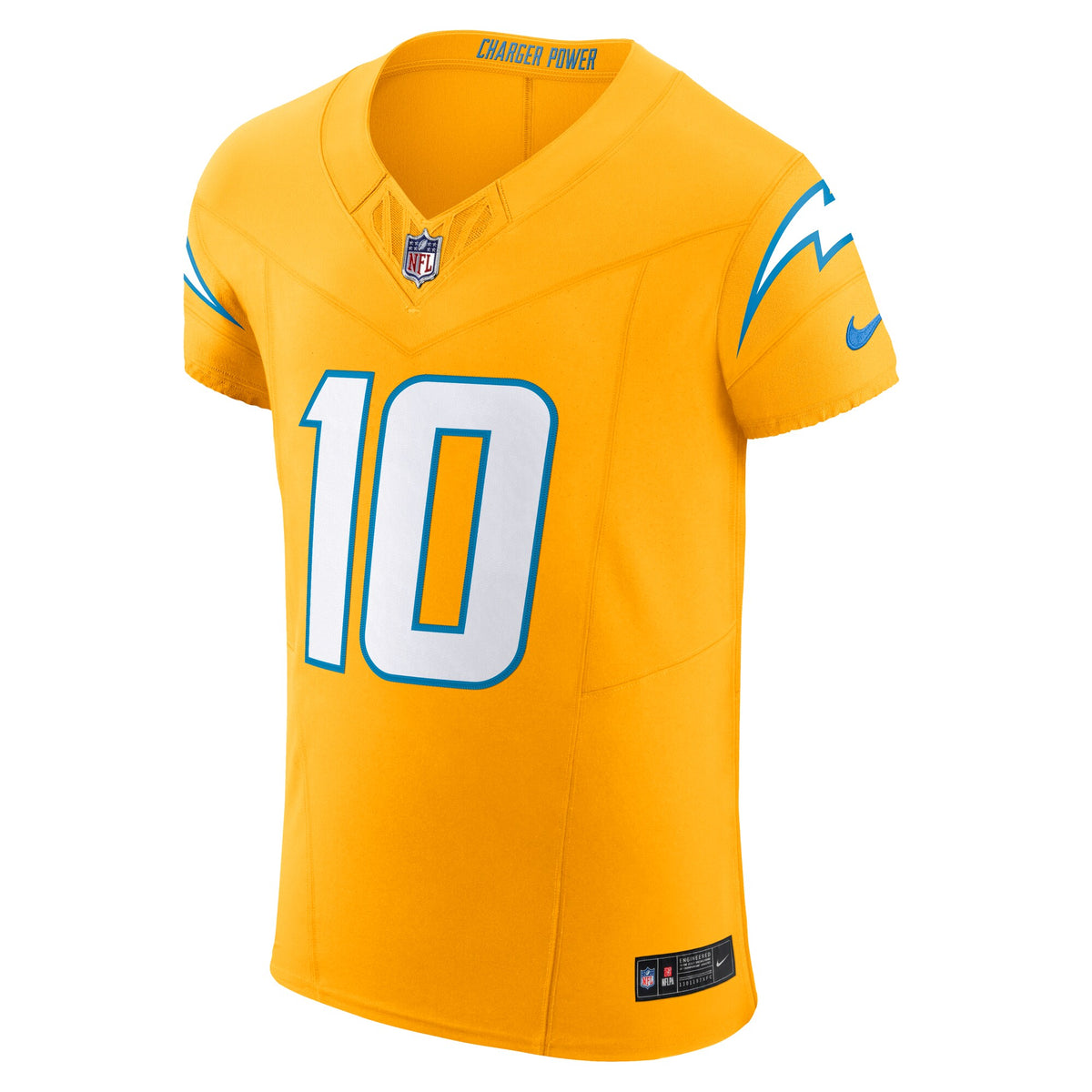 Los Angeles Chargers Justin Herbert Gold Alternate Vapor F.U.S.E. Elite Jersey
