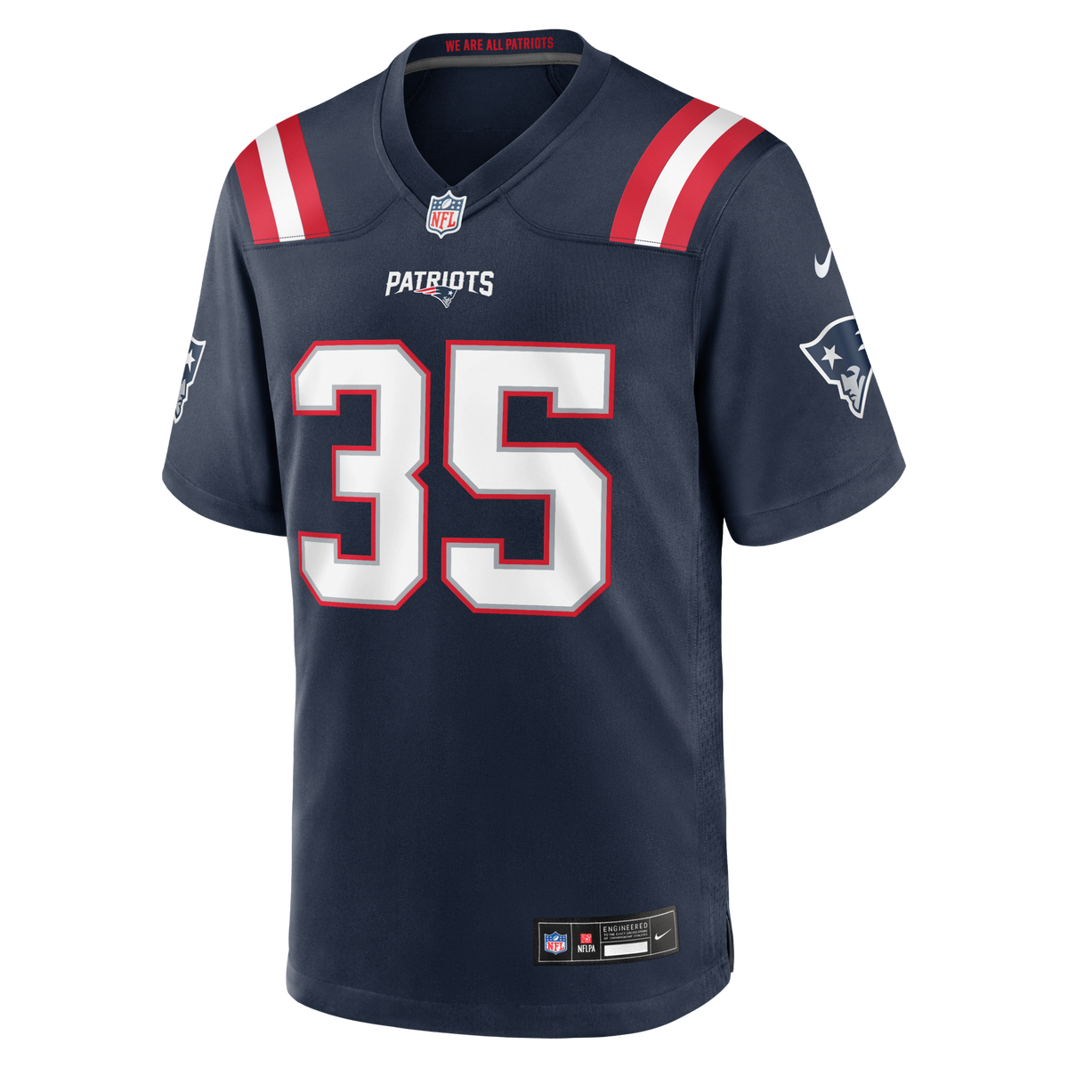 New England Patriots K.J. Britt Navy Team Game Jersey