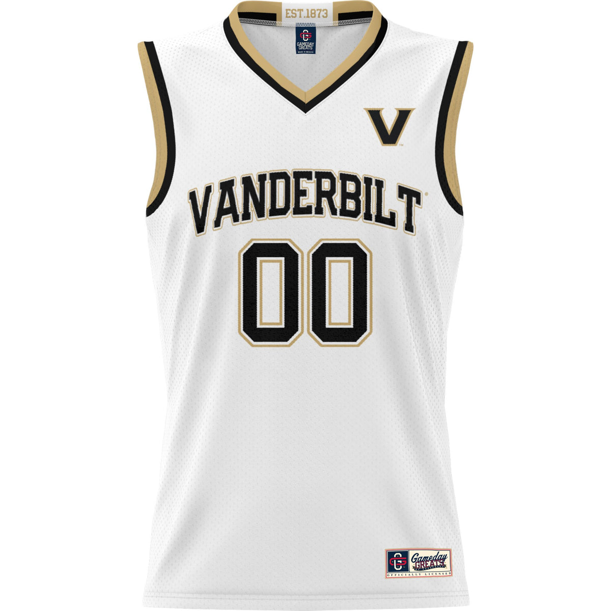 Vanderbilt Commodores GameDay Greats NIL Pick-A-Player Basketball Jersey - White