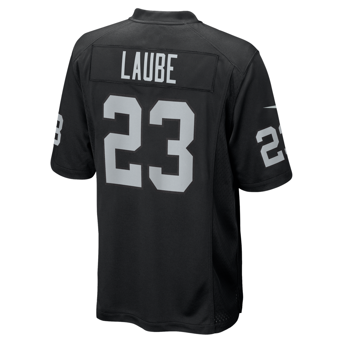 Las Vegas Raiders Dylan Laube Nike Black Team Game Jersey