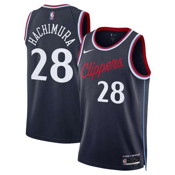 Los Angeles Clippers Nike Replica Icon Edition Swingman Jersey - Navy - Rui Hachimura