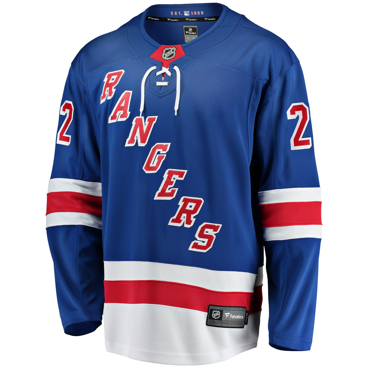 New York Rangers Jonny Brodzinski Fanatics Blue Home Premier Breakaway Player Jersey