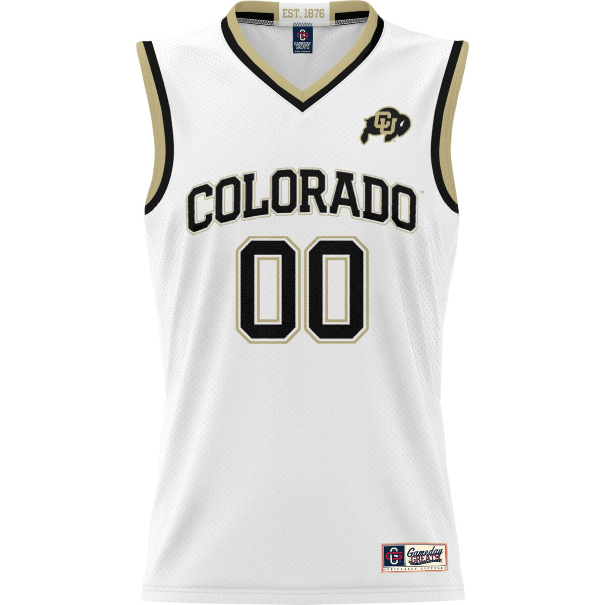 Colorado Buffaloes GameDay Greats Lightweight NIL Pick-A-Player Basketball Jersey - White