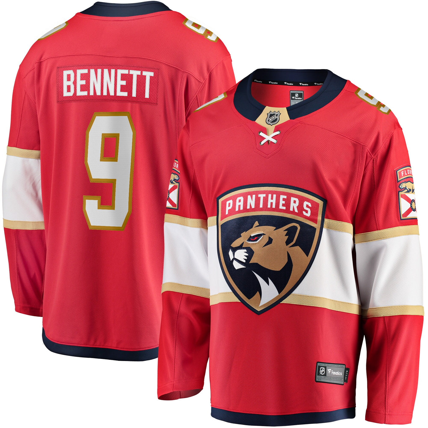Florida Panthers Sam Bennett Fanatics Red Home Breakaway Replica Jersey