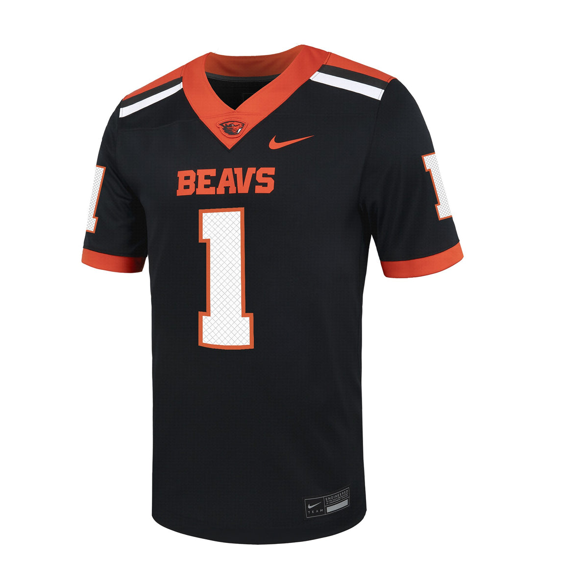 #1 Oregon State Beavers Untouchable Football Jersey – Black
