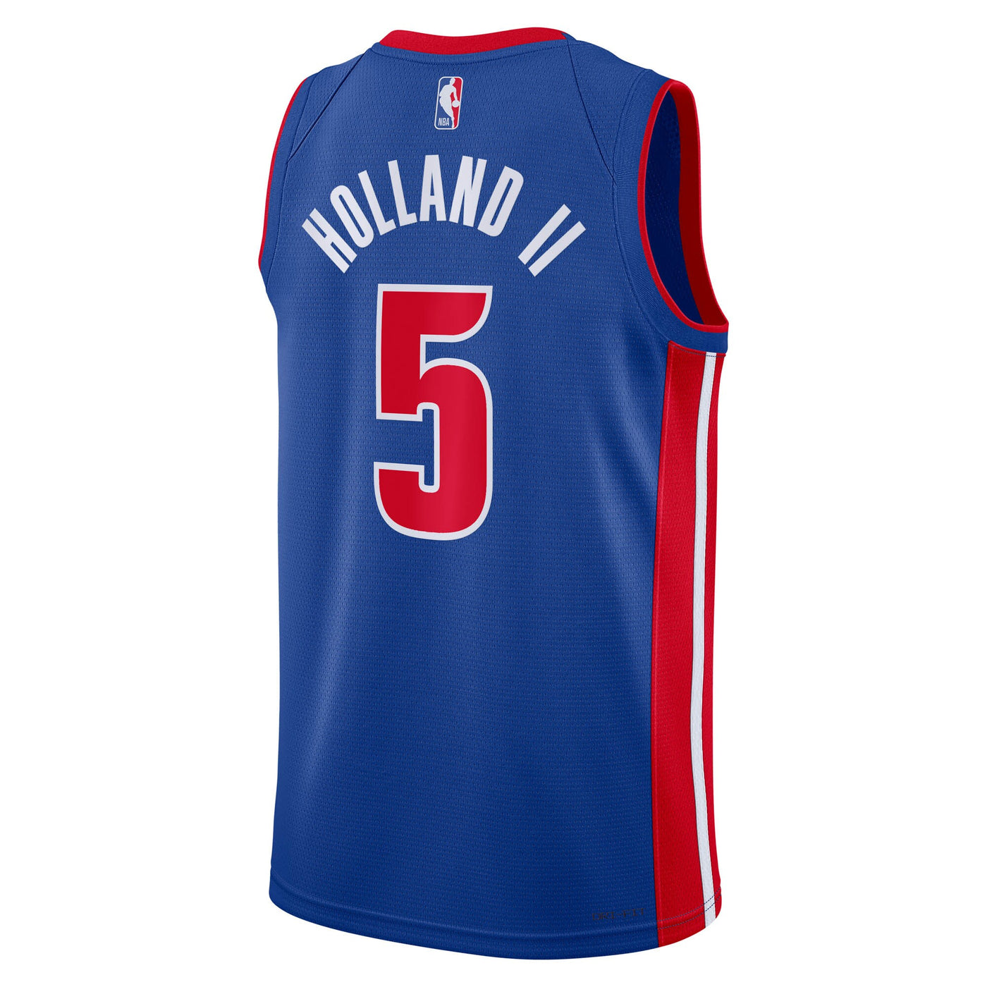 Detroit Pistons Nike Icon Swingman Jersey NBA 2024 Draft First Round Pick - Blue - Ron Holland II