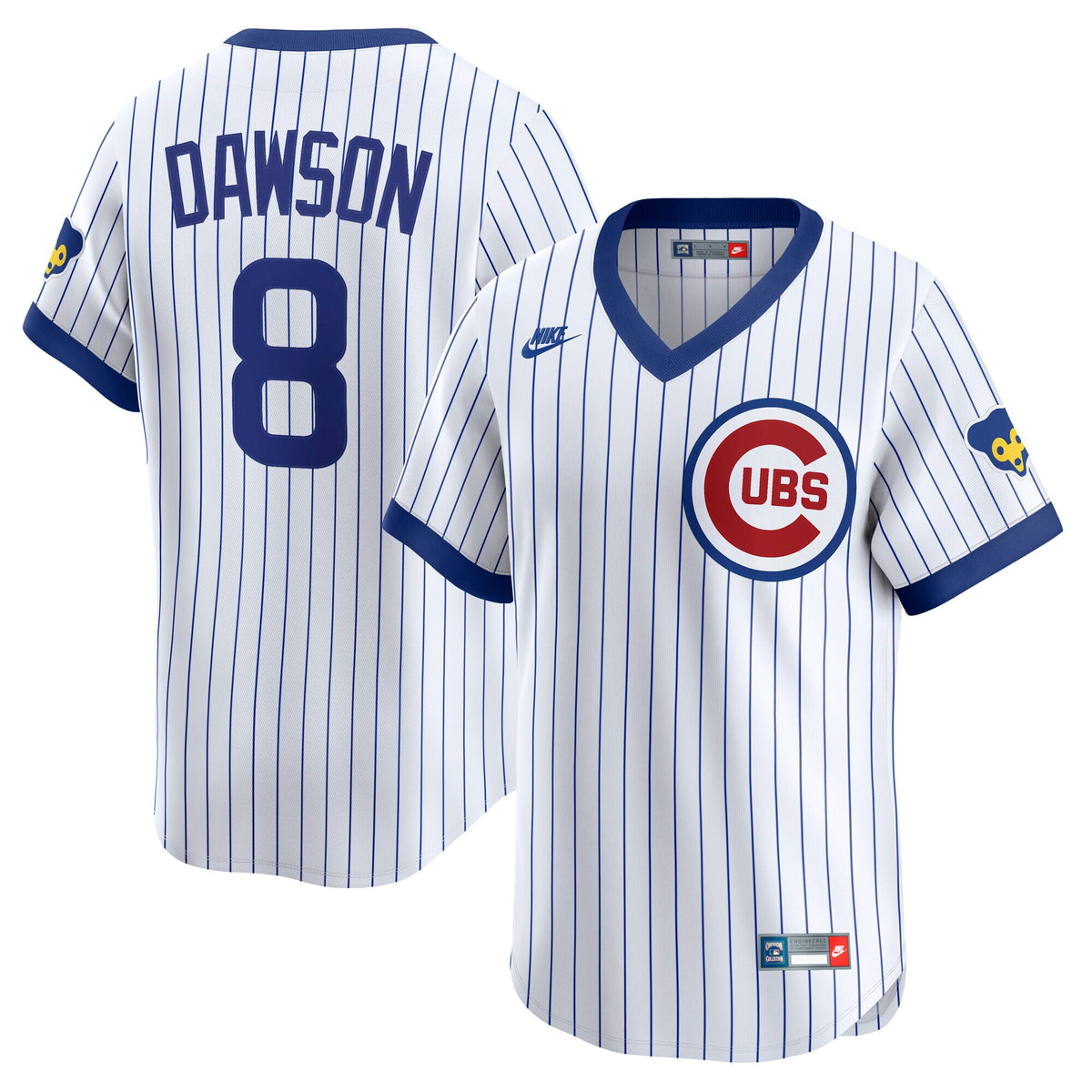 Chicago Cubs Andre Dawson White Throwback Cooperstown Collection Limited Jersey