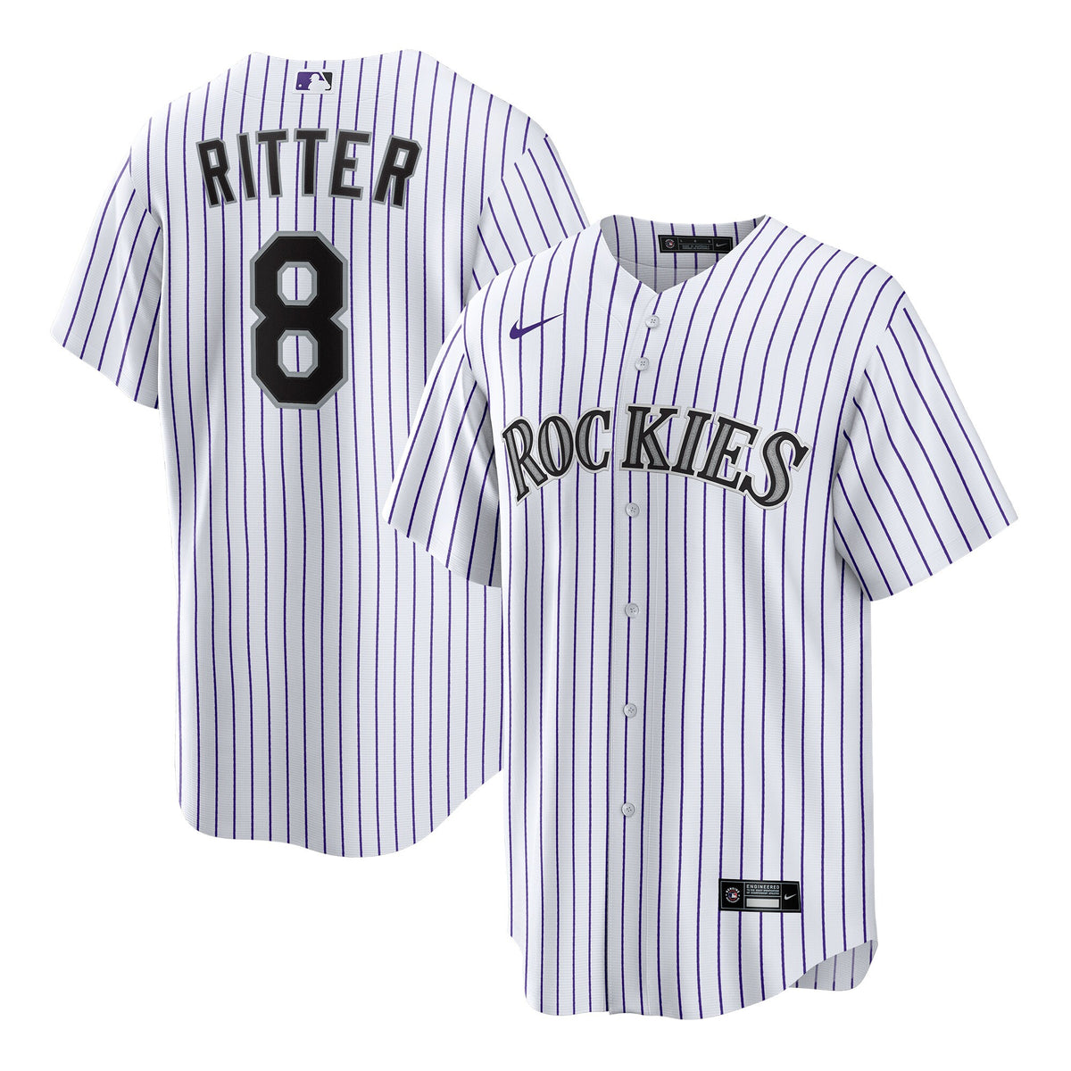 Colorado Rockies Ryan Ritter White Home Replica Jersey
