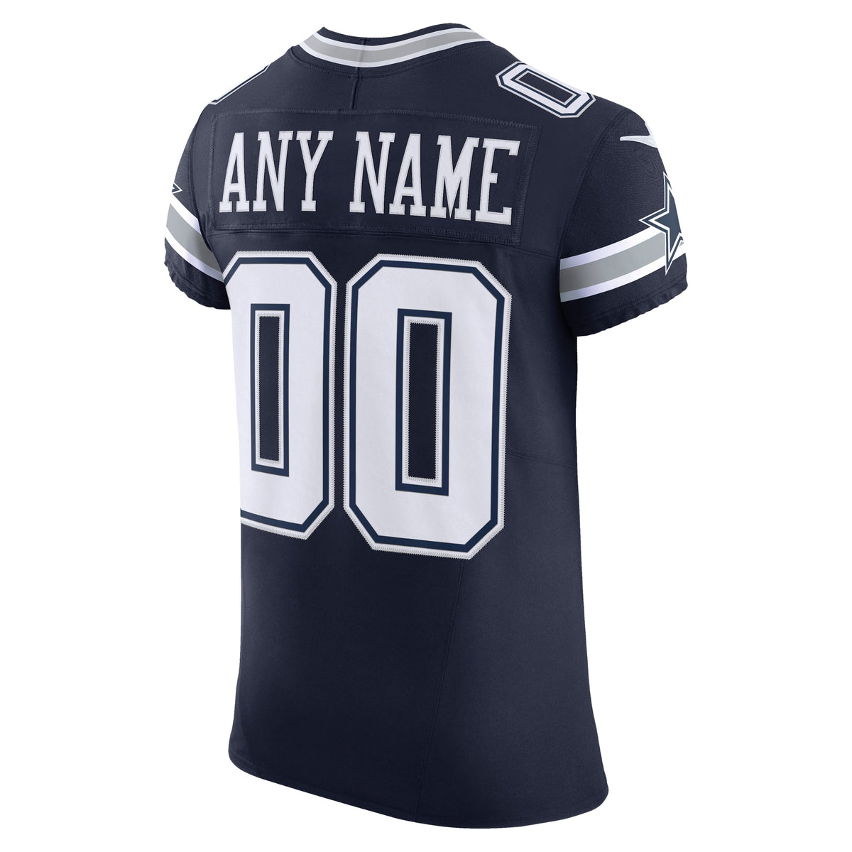 Dallas Cowboys Navy Vapor F.U.S.E. Elite Custom Jersey
