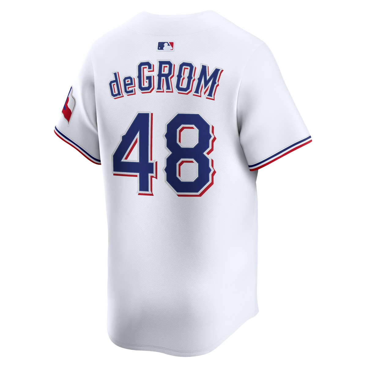 Texas Rangers Jacob deGrom White Home Limited Jersey