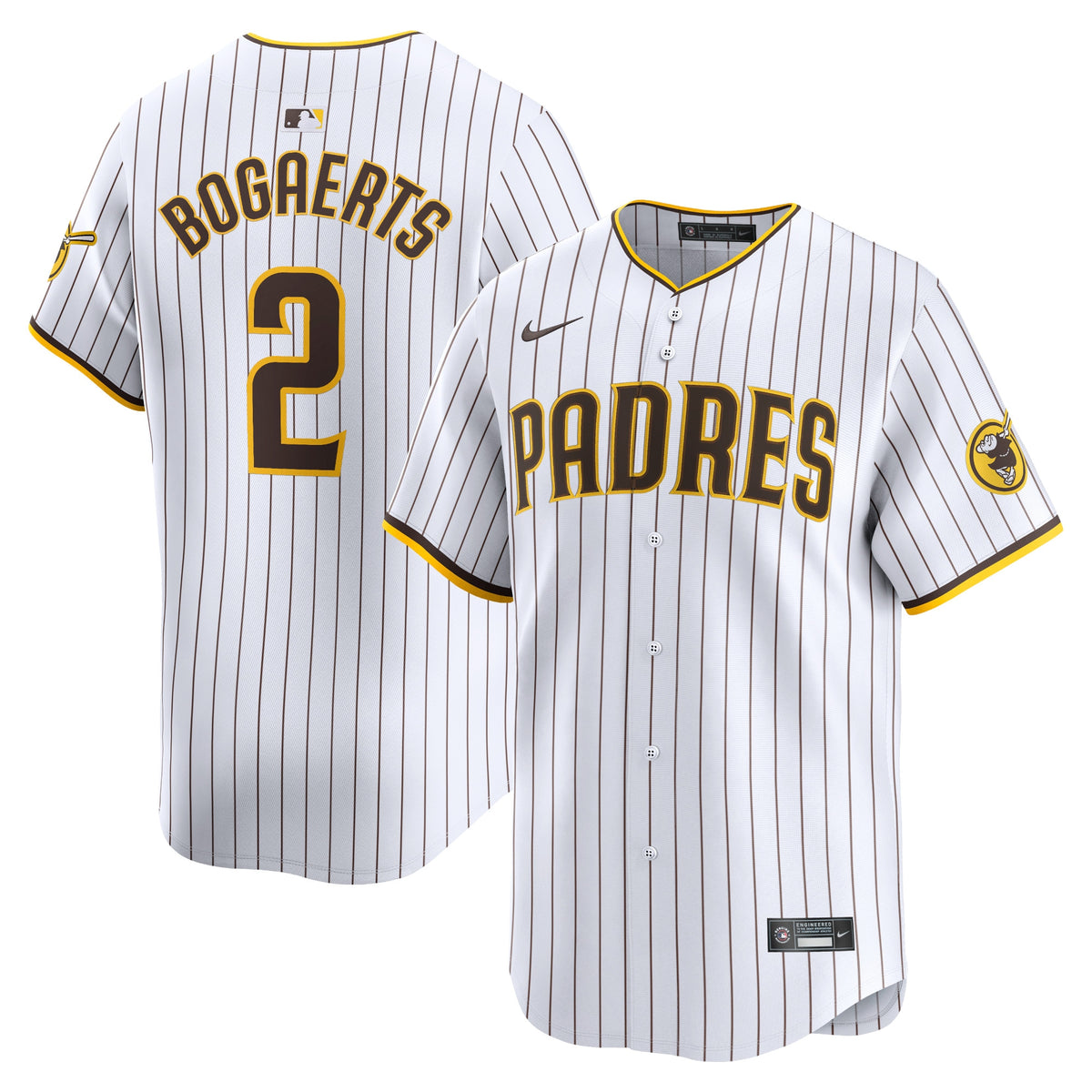 San Diego Padres Xander Bogaerts White Home Limited Player Jersey