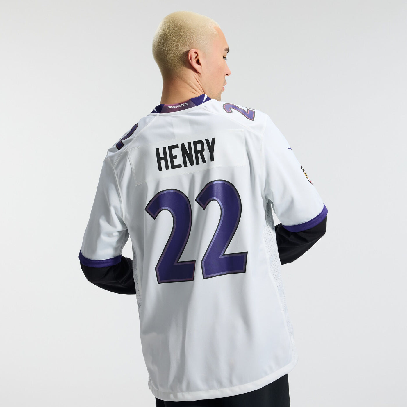 Baltimore Ravens Derrick Henry Nike White Game Jersey
