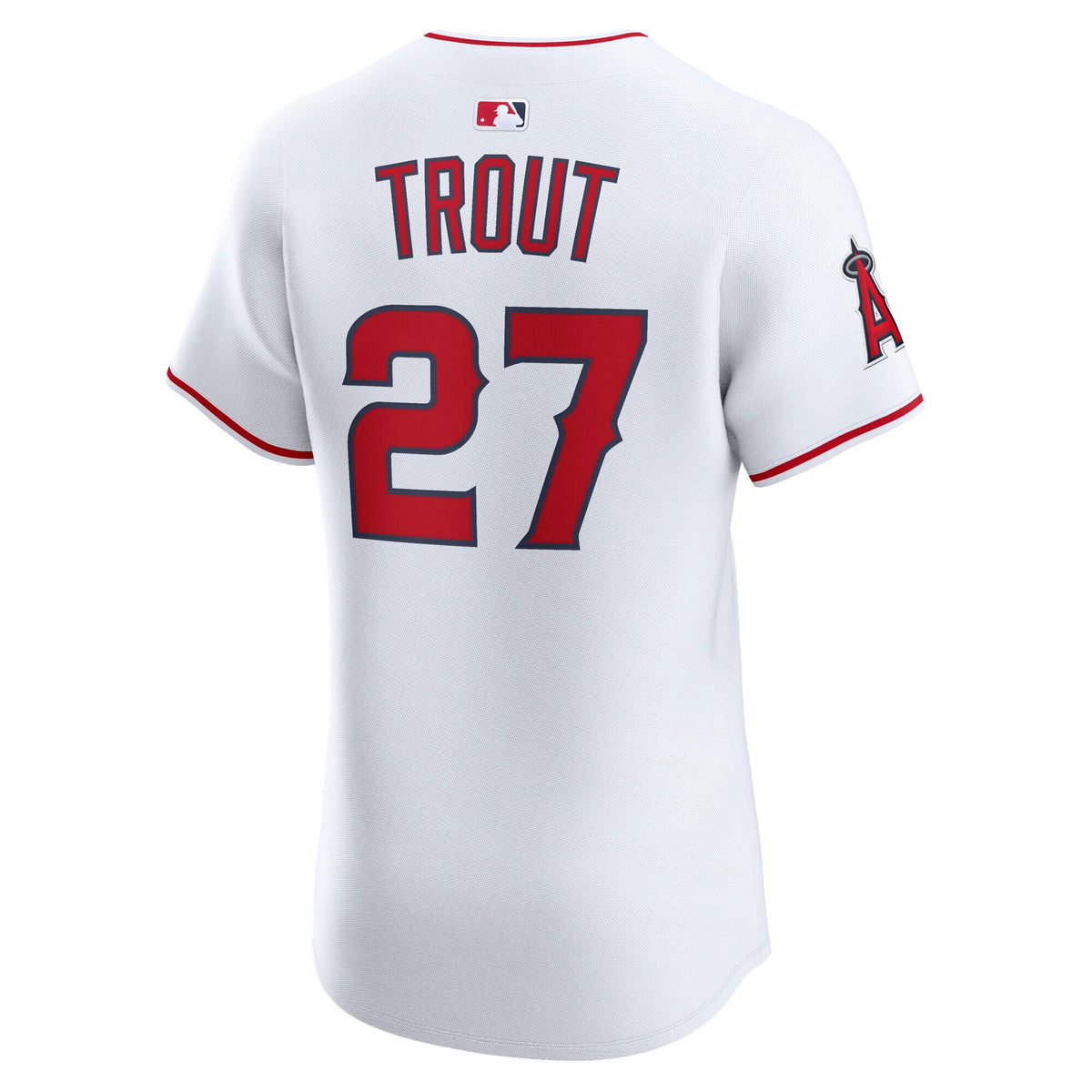 Los Angeles Angels Mike Trout White Home Elite Player Jersey