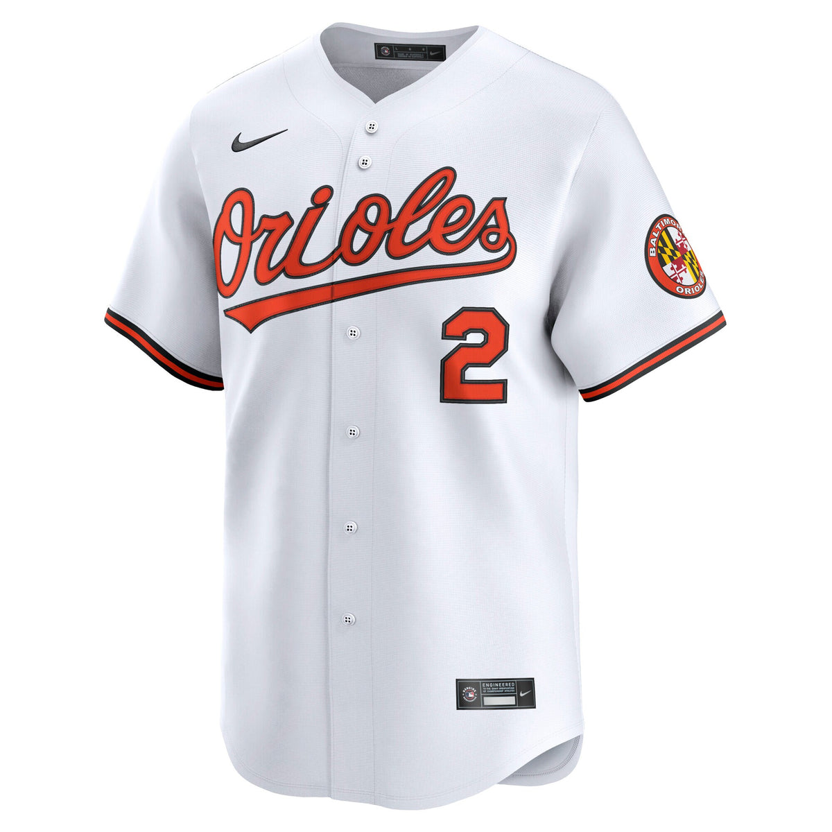 Baltimore Orioles Gunnar Henderson White Home Limited Player Jersey