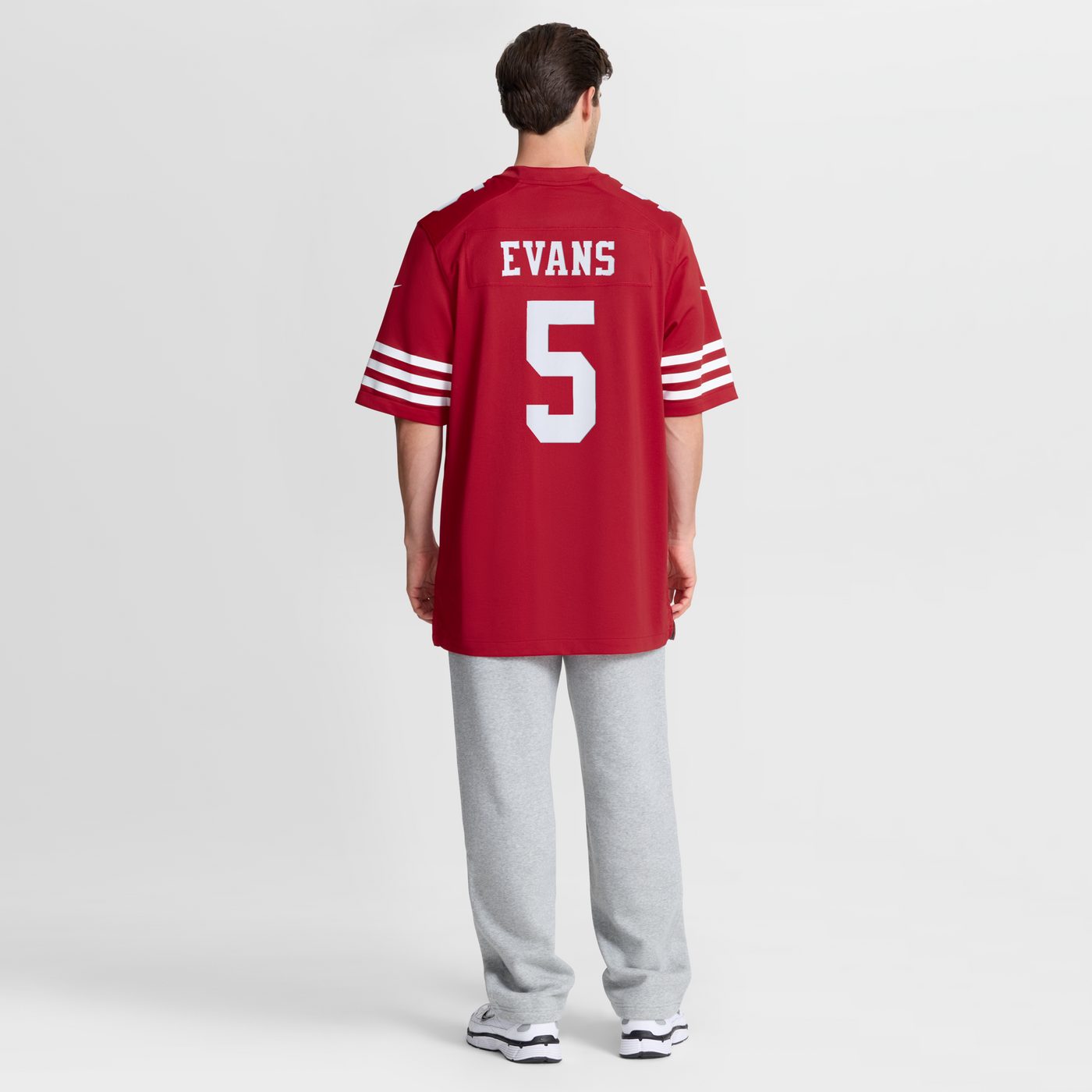 San Francisco 49ers Mike Evans Nike Scarlet 80th Anniversary Game Jersey