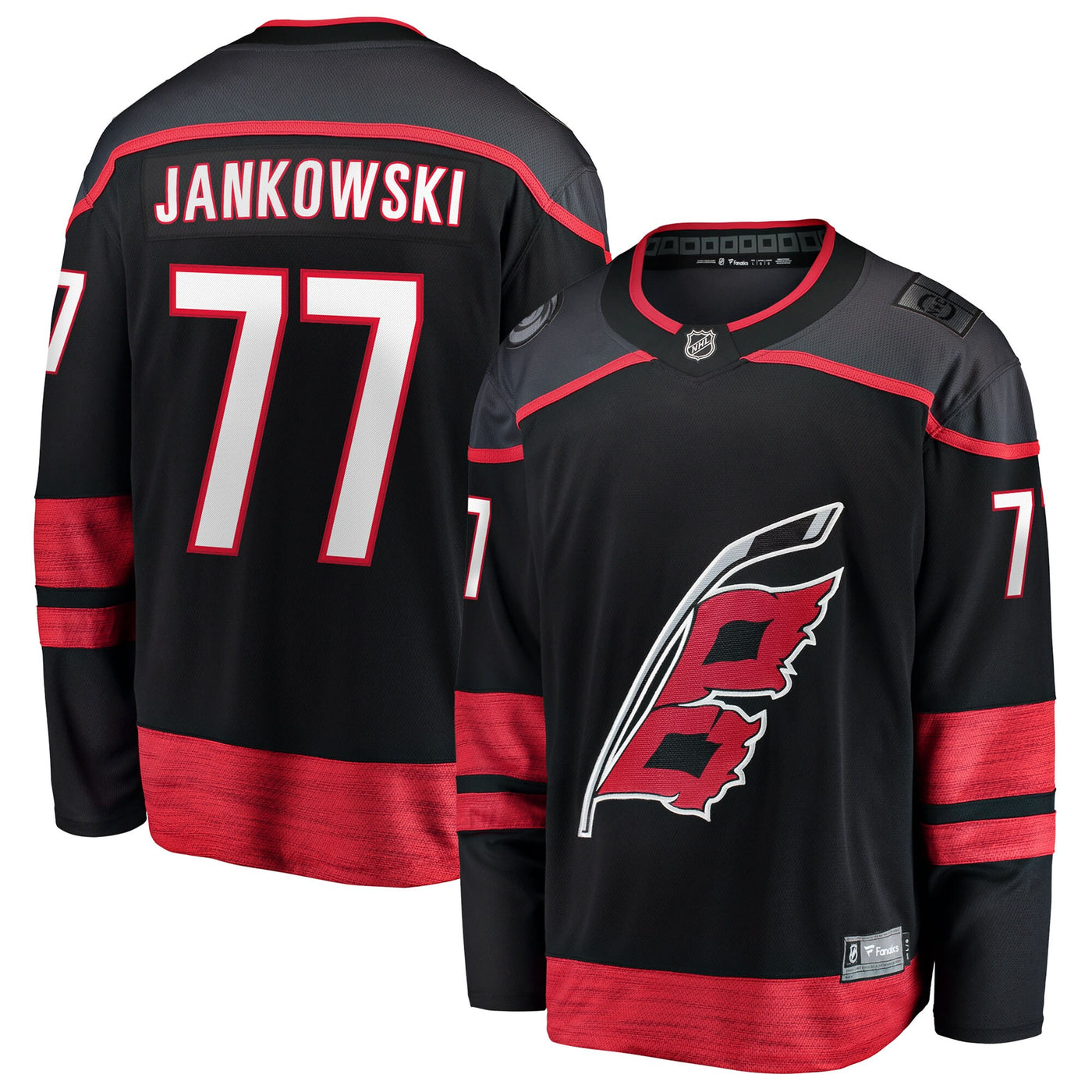 Carolina Hurricanes Mark Jankowski Fanatics Black Home Breakaway Jersey