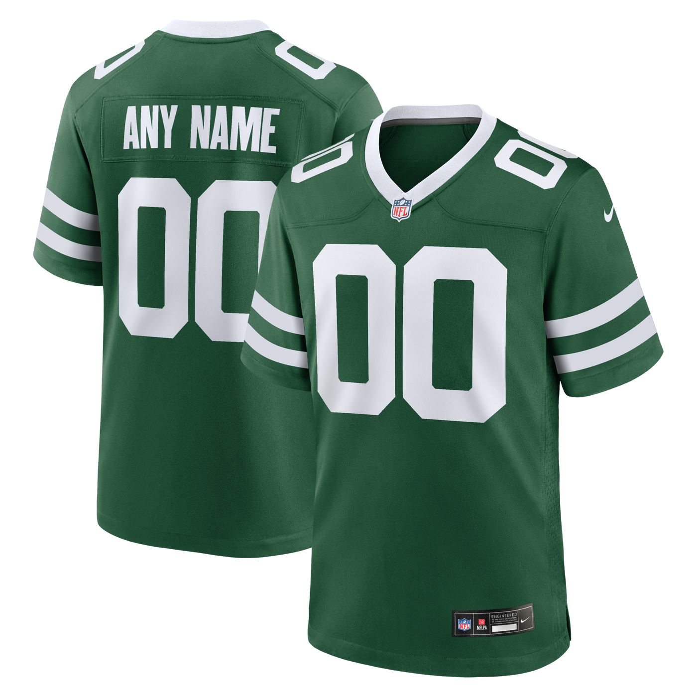 New York Jets Nike Legacy Green Custom Game Jersey